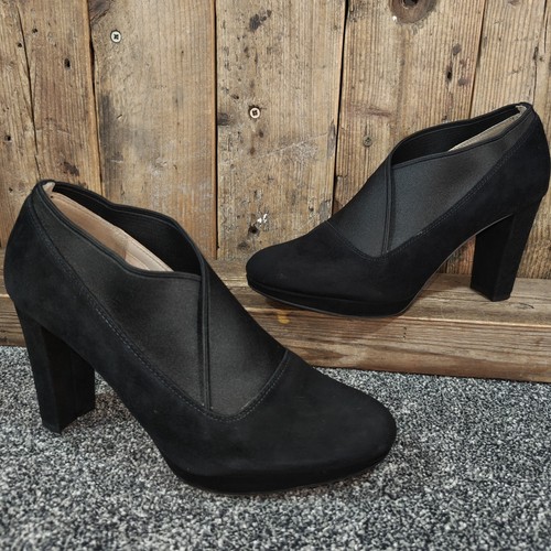 Clarks kendra mix black - black, suede