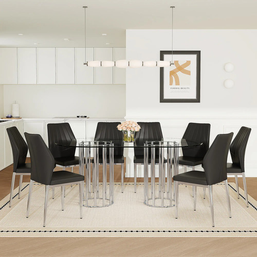 Piece oval tempered glass - oval,