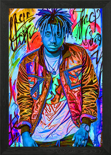 Juice wrld neon framed - neon,