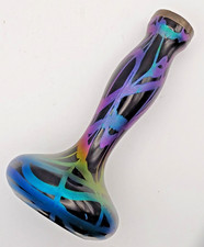 Loetz Kralik Tiffany Style Art Nouveau Glass Vase Silver Rim 1906