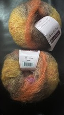 2 x100g balls Louisa Harding Amitola Brushed Knitting Yarn. Mohair/cotton/wool.