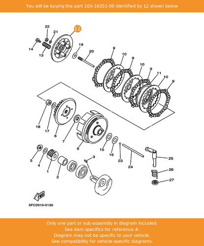 Yamaha plate pressure 1 - plate,,