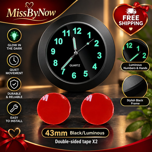 Car gauge clock luminous - car,