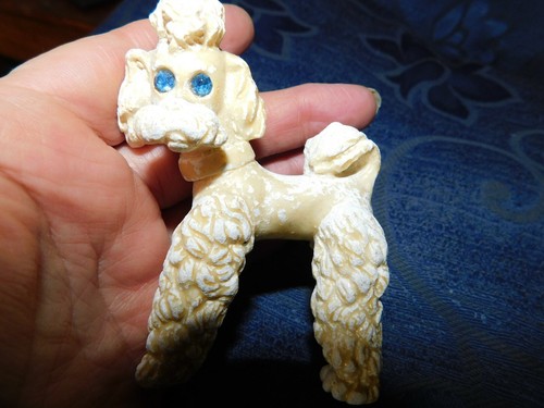 Vintage miniature poodle chalk - miniature,