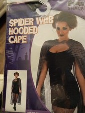 Spider Web Sheer Hooded Cape