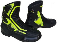 MENS HiViz / BLACK LEATHER