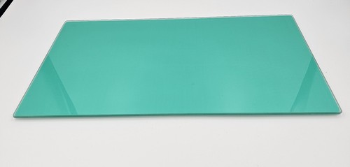 6pcs green glass placemats - glass,
