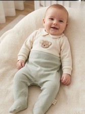 Green Teddy Sleep Suit
