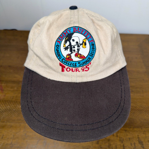 Vtg jimmy buffett hat beige - vtg,