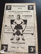 Ayr United V Third Lanark