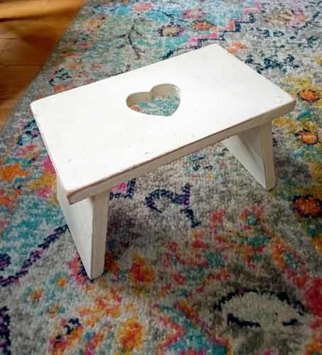 Small vintage wooden - small, stool