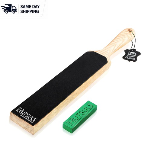Ergonomic leather strop paddle - ergonomic,