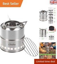 Rocket Stainless Steel Camping Stove - Lightweight, Portable & Multi-fuel