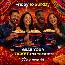 3 x Cineworld Ticket *E-Code*