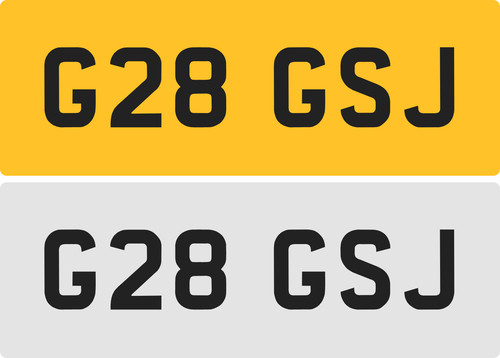 Gsj private number plate - private,