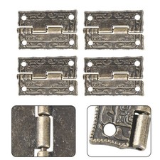 Vintage Wooden Boxes Hinges Door Hinges Office 4pcs Bronze Easy To Install
