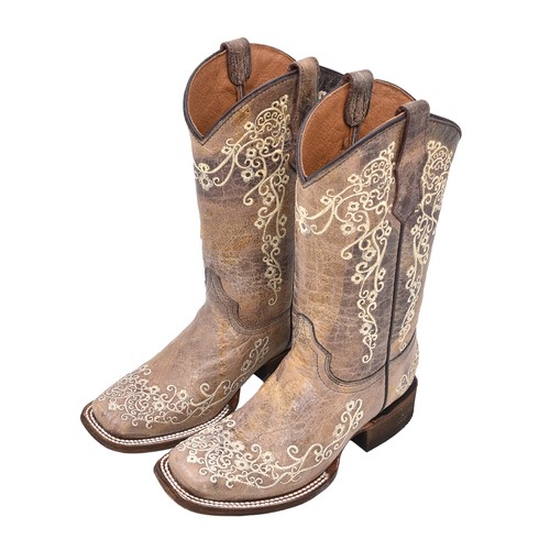 Corral girl brown embroidery - girl's,