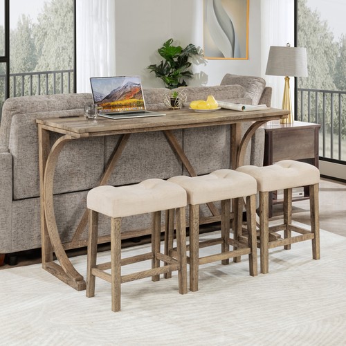 Piece bar table set with - 4-piece,
