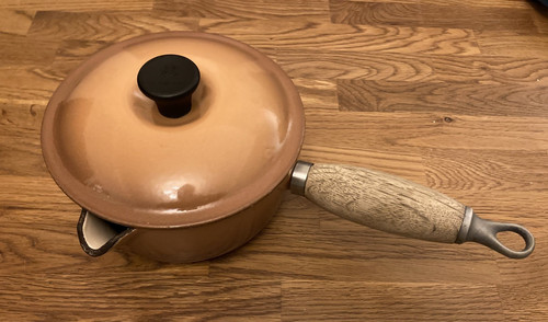 Creuset brown vintage cast - vintage,