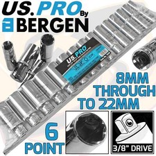 US PRO 3/8" Drive Deep Socket