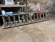 Antique reclamation wooden stairs from 1860's London warehouse 30x61cm, 13 steps