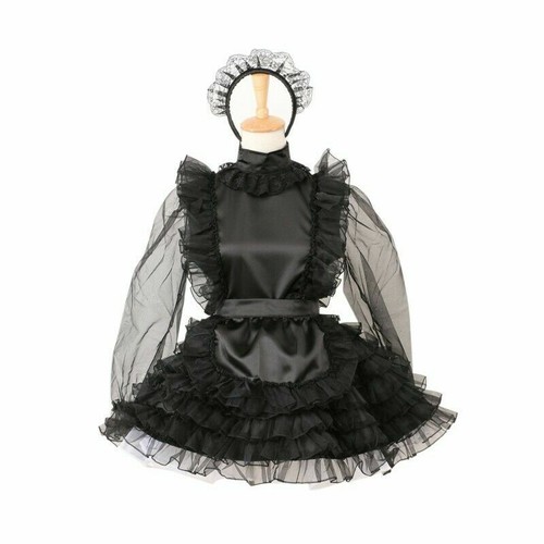 Locking sissy maid satin - sissy,