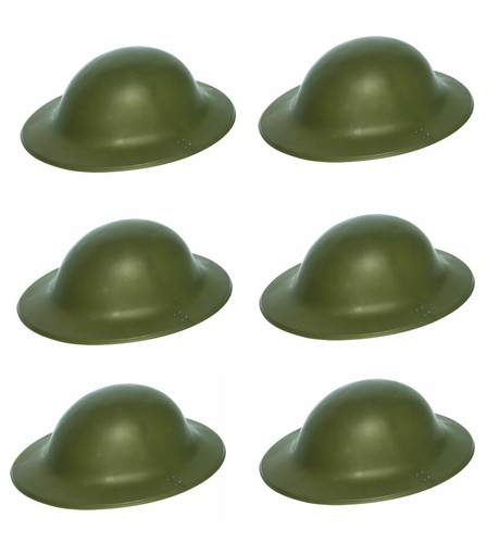 Ww2 plastic helmets green - x,