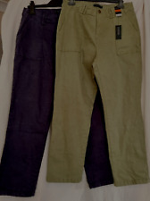 Dunnes Cargo /Utility Slim With Stretch Blue or Green Ankle Grazer Trouser