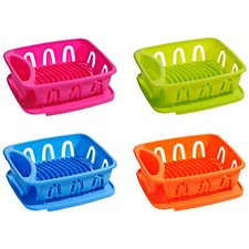Kitchen Plate Dish Drainer Utensil Rack Cutlery Plates Holder Plastic Drip Tray