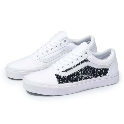 Vans white old skool black - white,