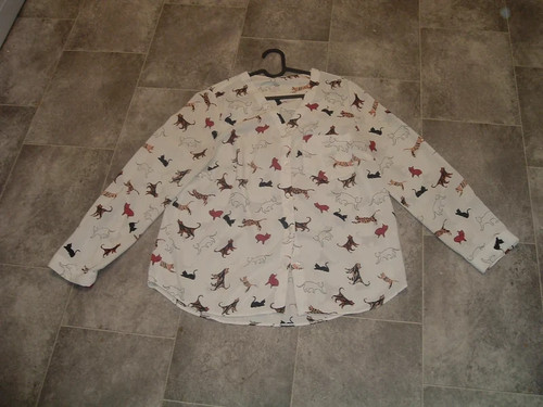 Size cream cat print - 14,
