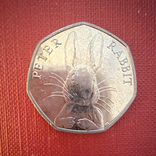 2016 50p coin peter - coin, rabbit