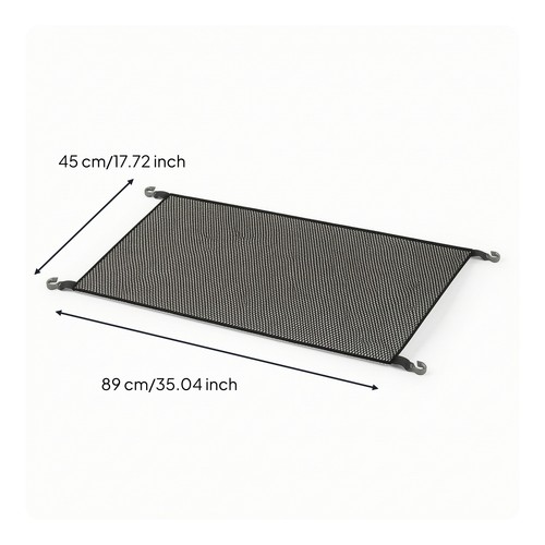 Mesh storage bag with hooks - mesh,