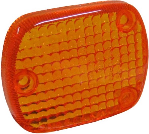 Indicator lens front - lens, amber