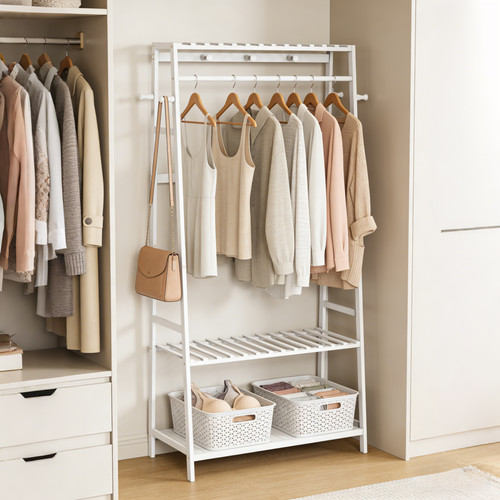 Open wardrobe clothes - open,