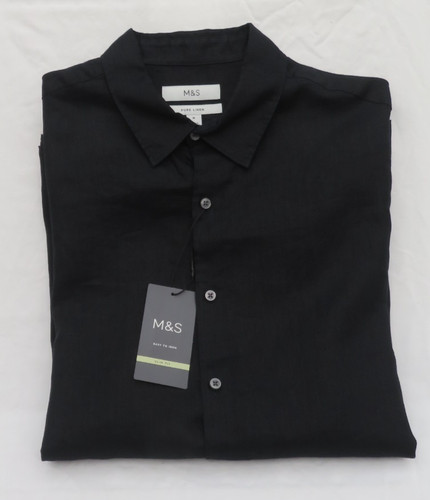 Men marks and spencer black - and,