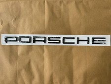 Chrome PORSCHE Rear Boot Badge
