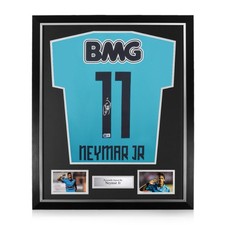 Neymar Jr Signed Framed Santos