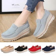 Womens Round Toe Casual Slip