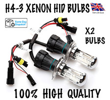 2X H4-3 BI XENON HID KIT BULBS