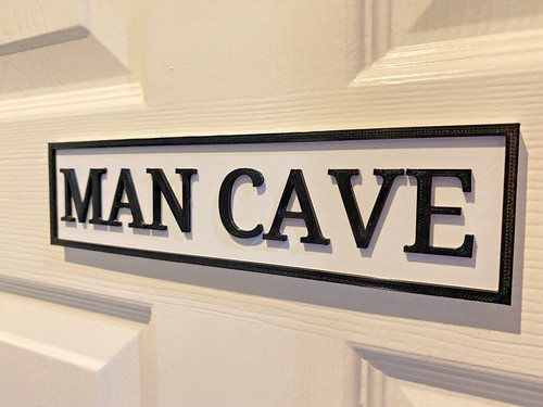 Man cave door - black, and