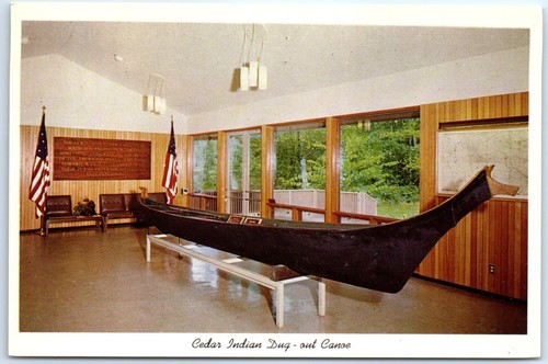 Cedar indian dug out canoe - cedar,