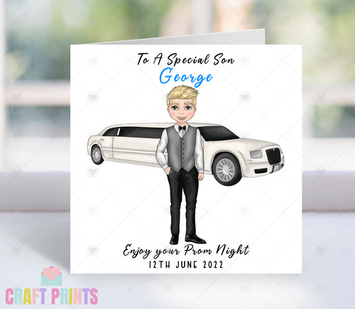 Personalised boys prom - boys, night