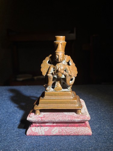 Old copper garuda statue - copper,