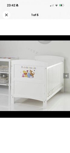 Obaby winnie the - pooh, cotbed