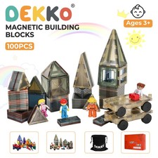 Dekko 100pcs Magnetic Building Tiles Strong Magnets Safe Cosmic Colours