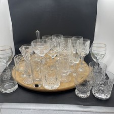 Crystal Glasses  large mixed