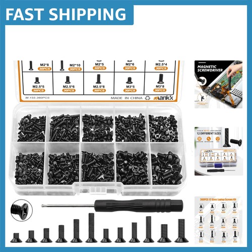 Durable 360 piece laptop screw - durable, 360-piece