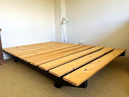 Wooden slatted platform double - slatted,