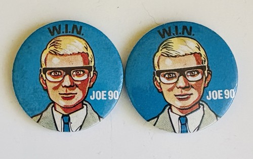 Two original joe90 badges - original,